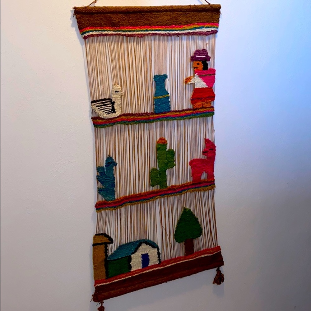 Vintage Tapestry Wall Hanging Decor. (Aztec Boho)